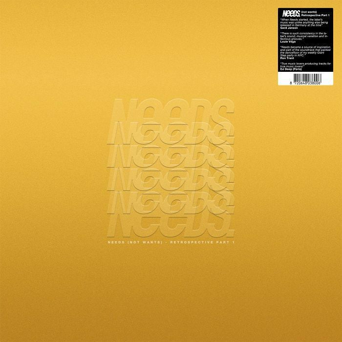 V/A - NEEDS (NOT WANTS) - RETROSPECTIVE PART 1