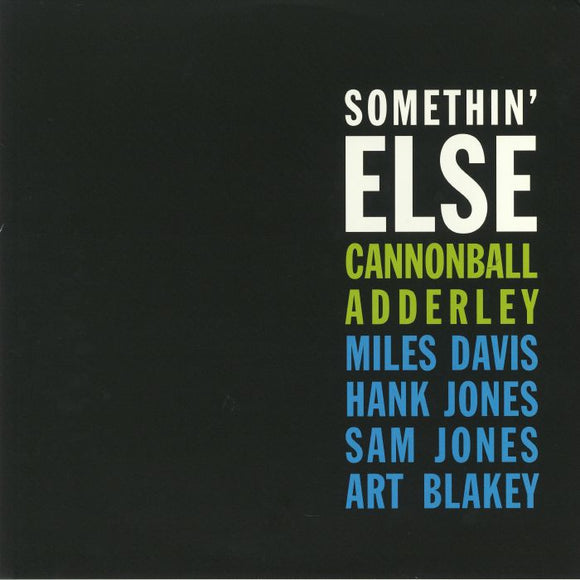 CANNONBALL ADDERLEY - Somethin' Else (Blue Vinyl)