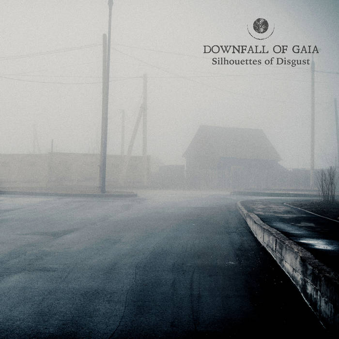 Downfall of Gaia - Silhouettes of Disgust [White/Black Marbled Vinyl]