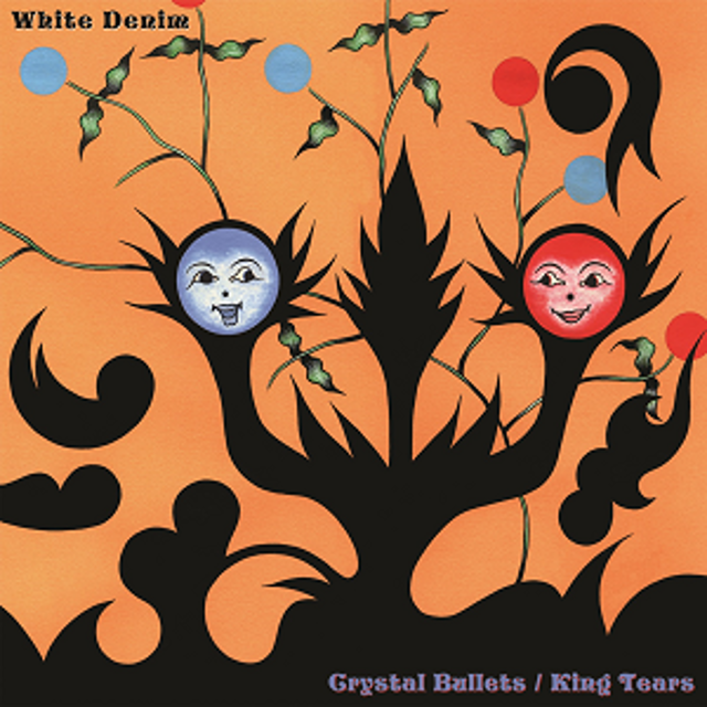 White Denim - Crystal Bullets b/w King Tears [Ltd Edition Orange and Black Split Colour Vinyl]