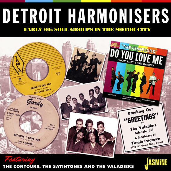 Various Artists - Detroit Harmonisers - Early 60s Soul Groups in the Motor City feat. The Contours, The Satintones and The Valadiers [CD]