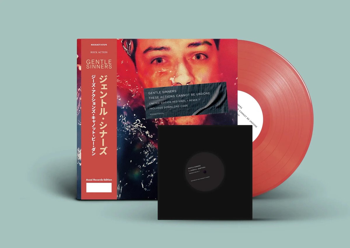 Gentle Sinners - These Actions Cannot Be Undone [Red Translucent Vinyl + bonus 7" Vinyl]