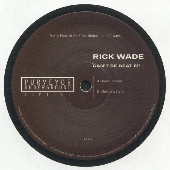 Rick WADE - Can't Be Beat EP