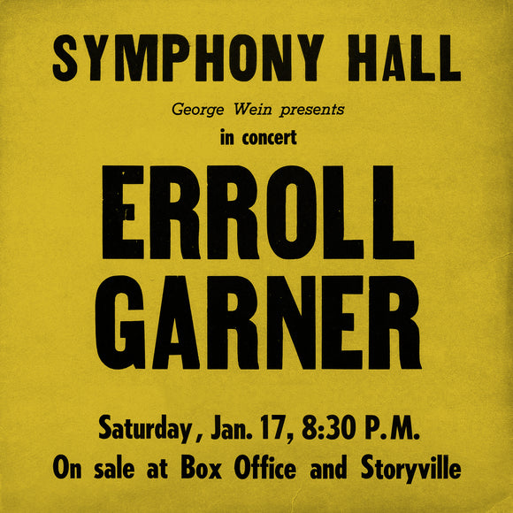 Erroll Garner - Symphony Hall Concert [LP]