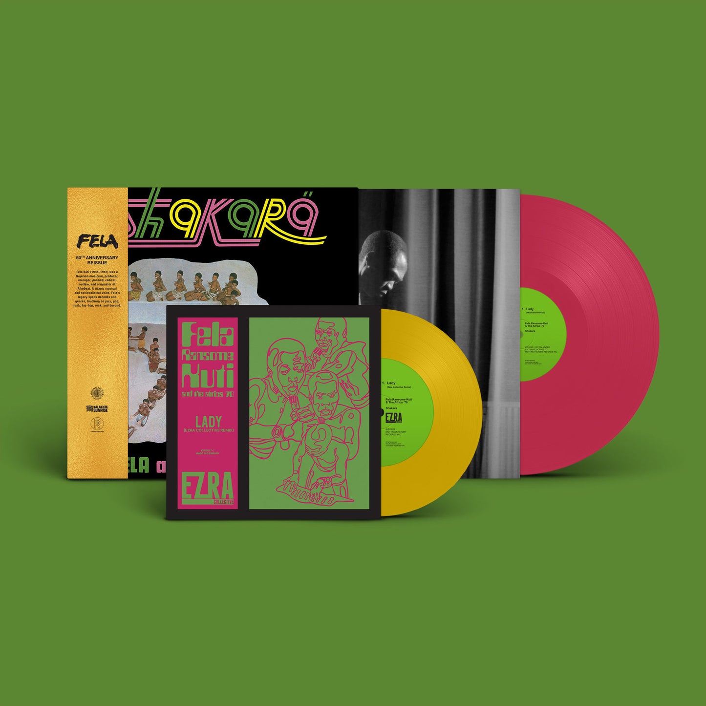 Fela Kuti - Shakara [50th Anniversary - 1LP: Pink vinyl / 7": Yellow vinyl]