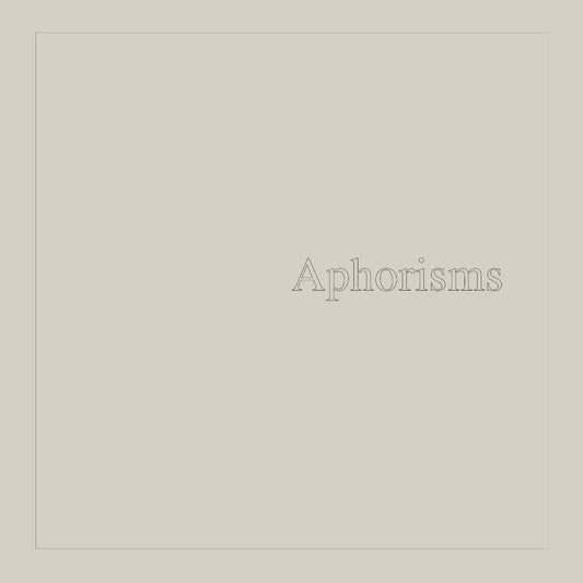 Graham Lambkin - Aphorisms [2LP]