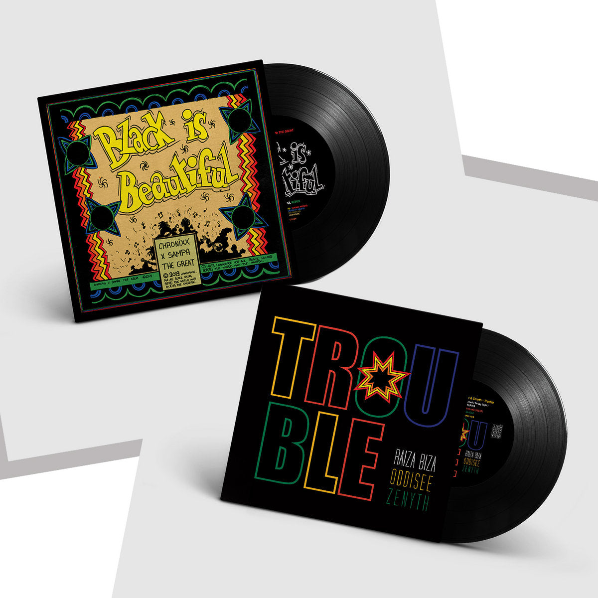CHRONIXX feat SAMPA THE GREAT / RAIZA BIZA feat Oddisee & Zenyth - Black Is Beautiful Remix / Trouble [Repress]