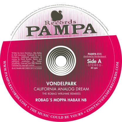 Vondelpark - Robag Wruhme Rmxs California Analog Drea