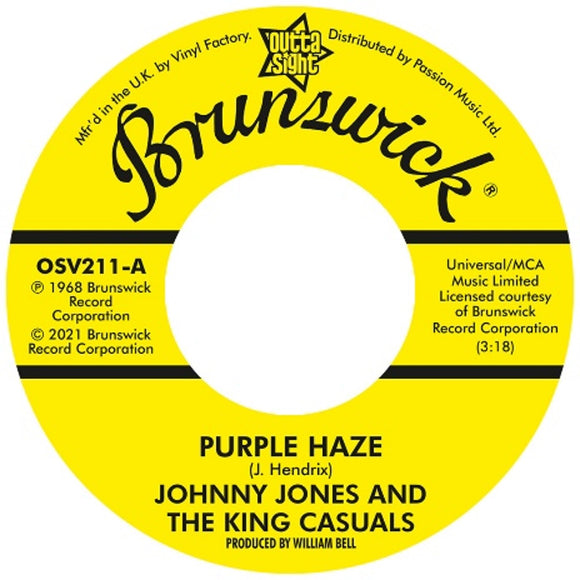JOHNNY JONES And The King Casuals – Purple Haze / GENE CHANDLER – There Was A Time