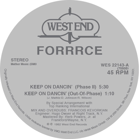 FORRCE - KEEP ON DANCIN'