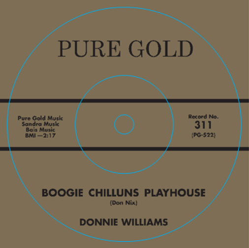 DONNIE WILLIAMS – BOOGIE CHILLUNS PLAYHOUSE / MISTER B