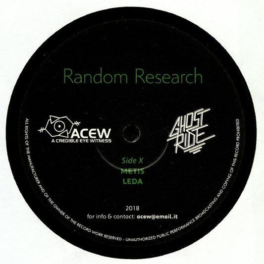 A Credible Eye Witness & Ghost Ride - Random Research