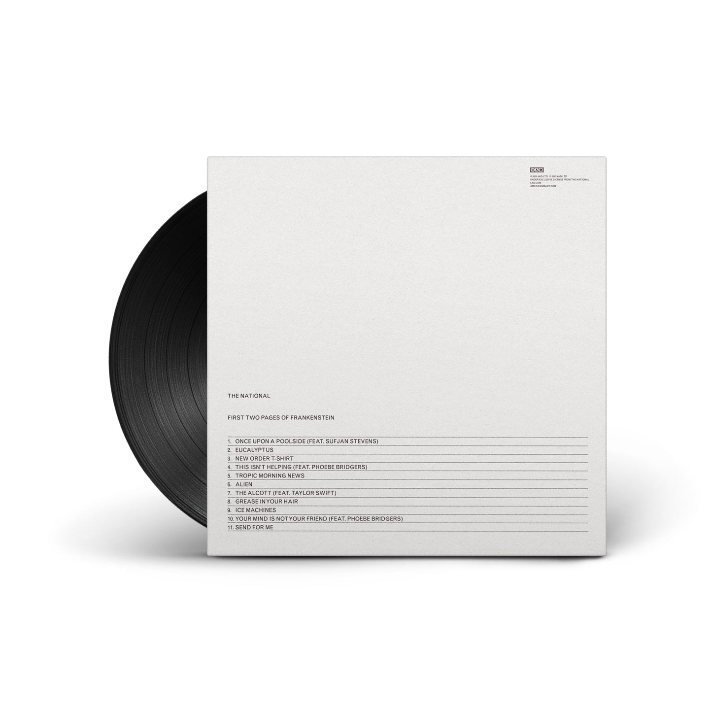The National - First Two Pages Of Frankenstein [Black Vinyl]