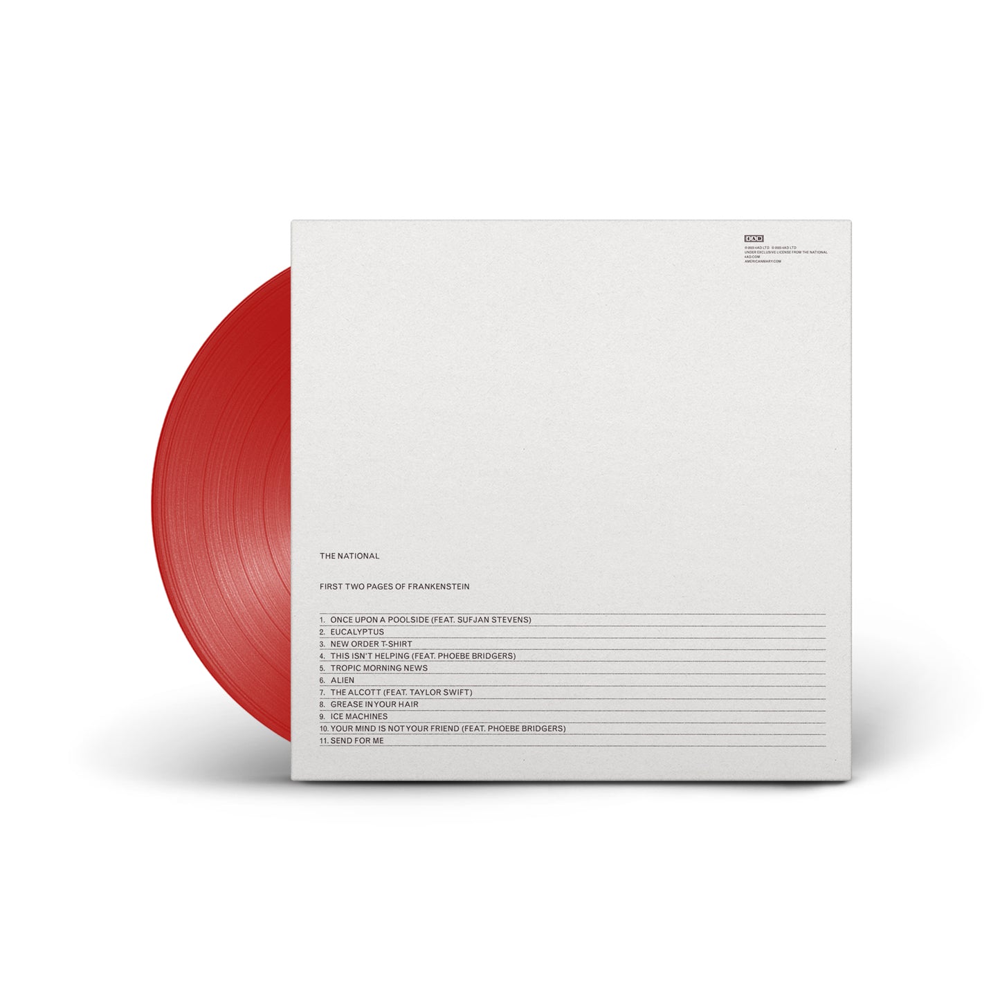 The National - First Two Pages Of Frankenstein [Red Vinyl]