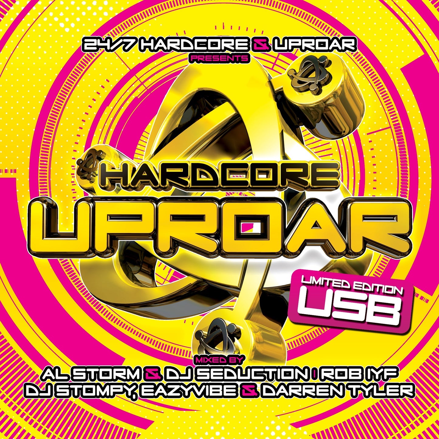 Various Artists - Hardcore Uproar [USB credit card set in a tray in CD digipak packaging]