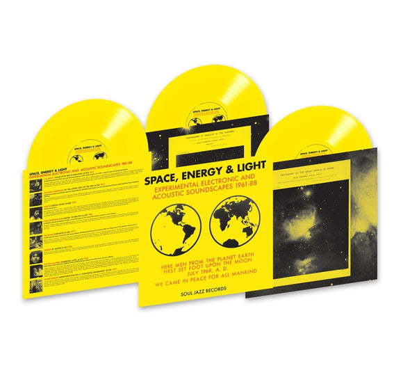 VA / Soul Jazz Records Presents - Space, Energy & Light: Experimental Electronic And Acoustic Soundscapes 1961-88 [yellow coloured vinyl edition]