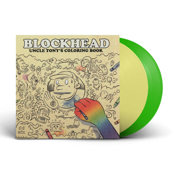 Blockhead - Uncle Tony's Coloring Book (Green and Cream)
