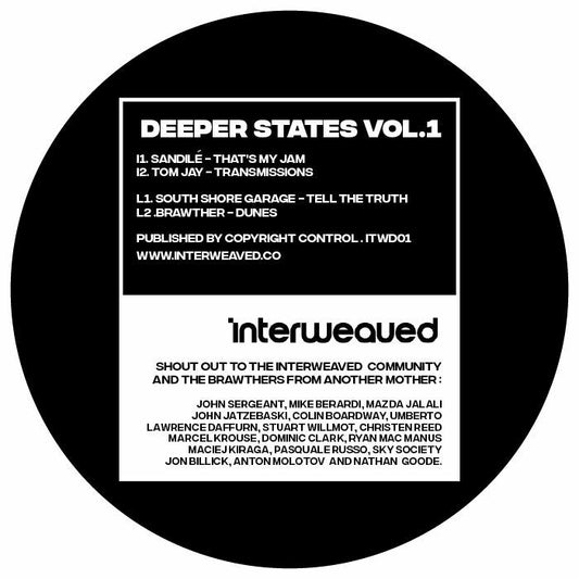 SANDILE / TOM JAY / SOUTH SHORE GARAGE / BRAWTHER - Deeper States Vol 1
