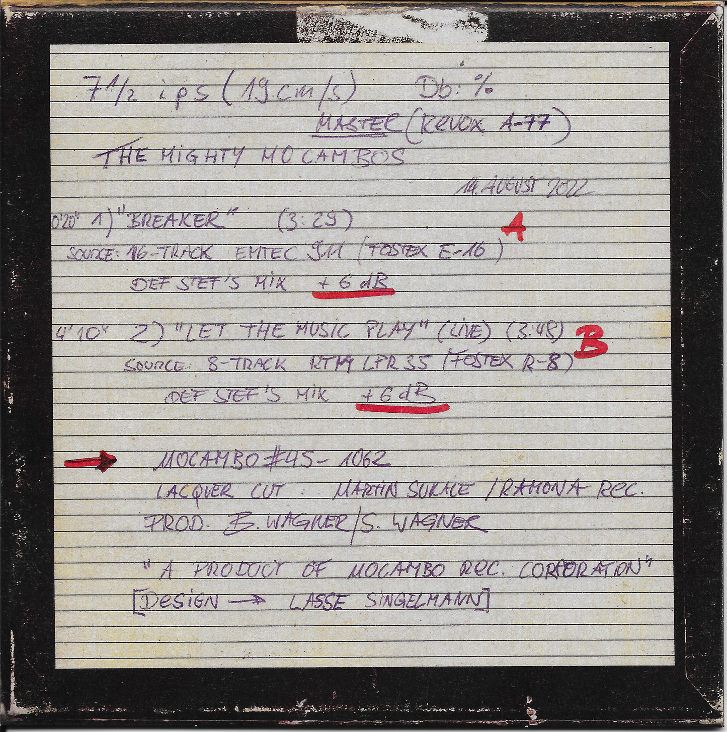 The Mighty Mocambos - Breaker b/w Let The Music Play