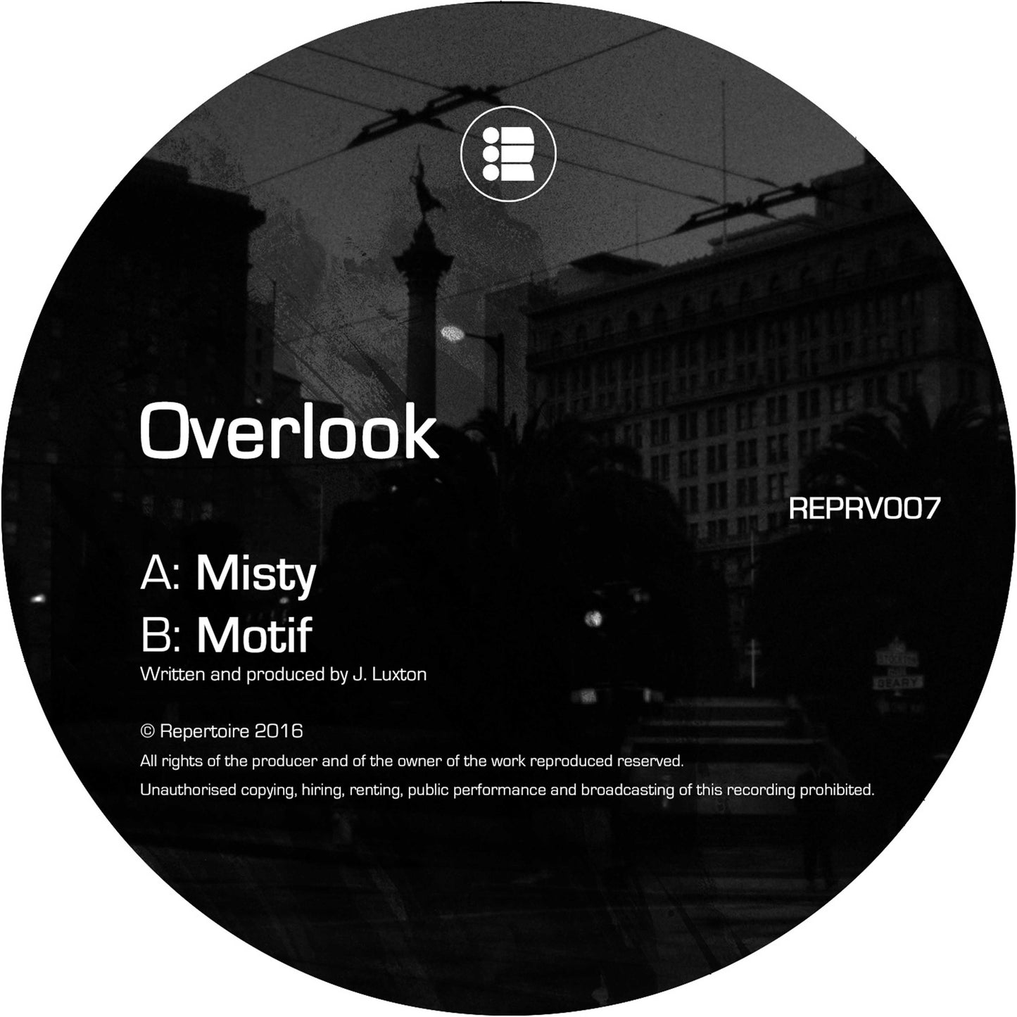 Overlook - Misty / Motif [Black Vinyl Repress]