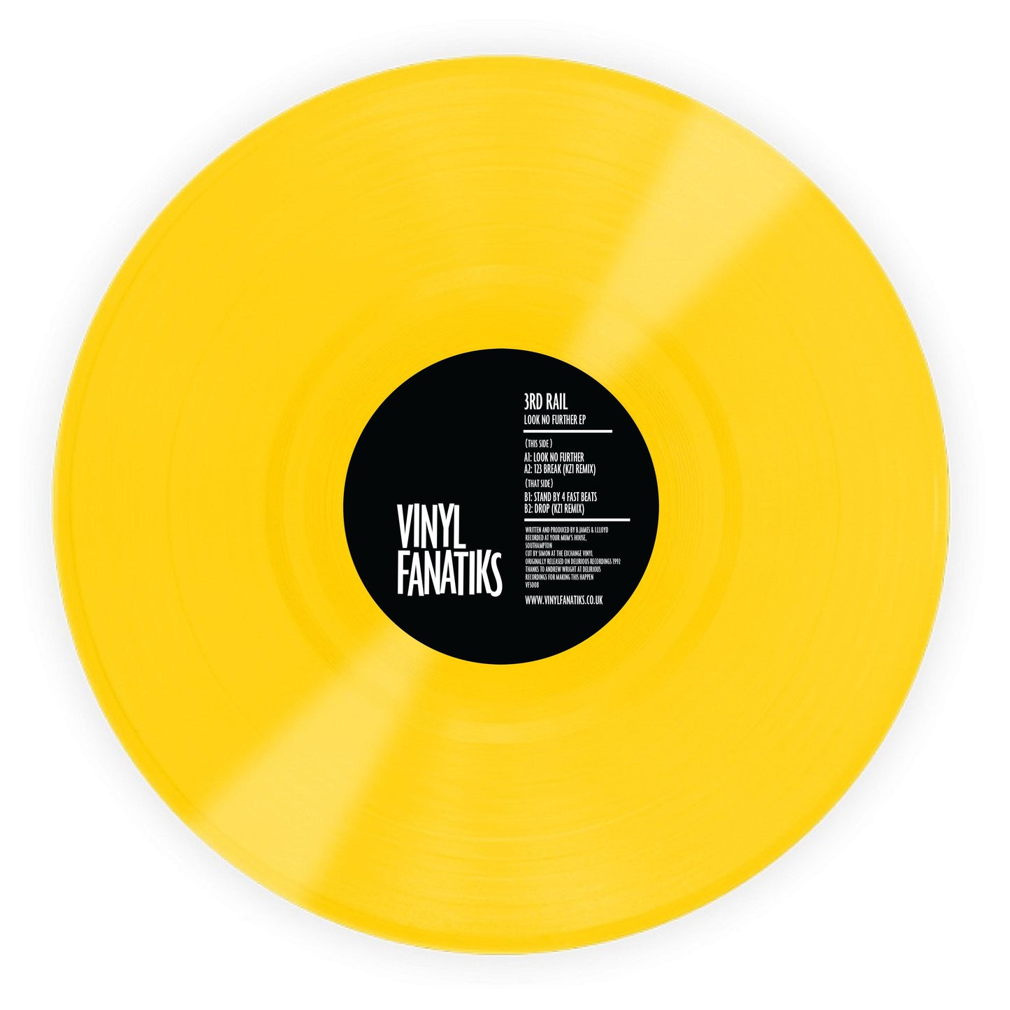 3rd Rail - Look No Further EP ACID YELLOW VINYL