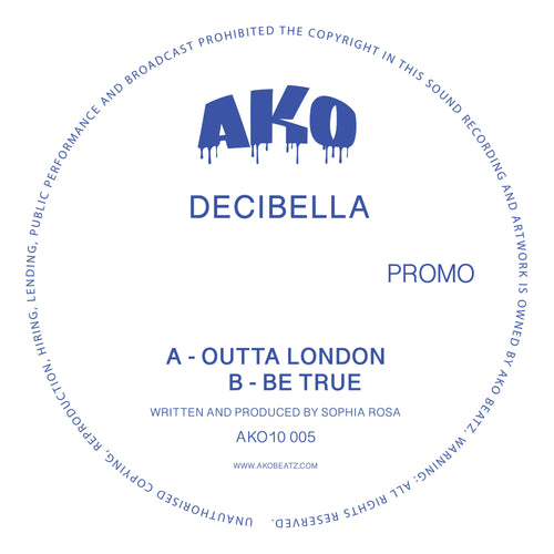 AKO10 Series Presents: Decibella [Limited 10" Blue Sparkle Vinyl]