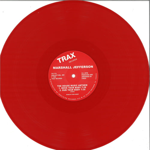 Marshall Jefferson - The House Music Anthem (Red Vinyl Repress)