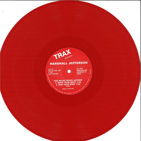 Marshall Jefferson - The House Music Anthem (Red Vinyl Repress)