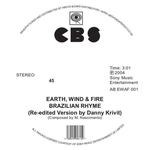 EARTH WIND & FIRE - Brazilian Rhyme (Danny Krivit re-edit)