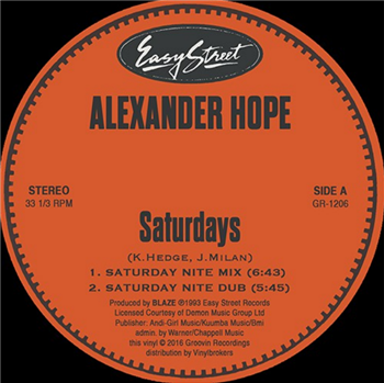 ALEXANDER HOPE - Saturdays