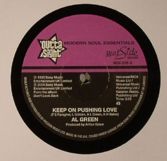 AL GREEN - KEEP ON PUSHING LOVE