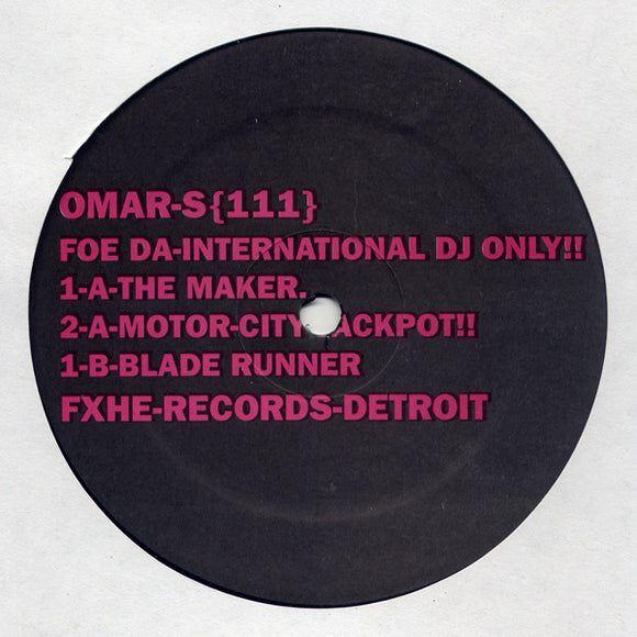 Omar S - Foe Da International DJ Only