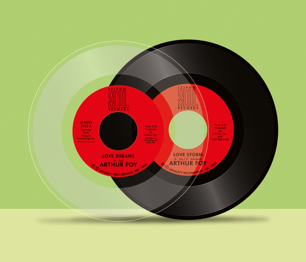 ARTHUR FOY - LOVE DREAMS b/w LOVE STORM [Clear Vinyl]