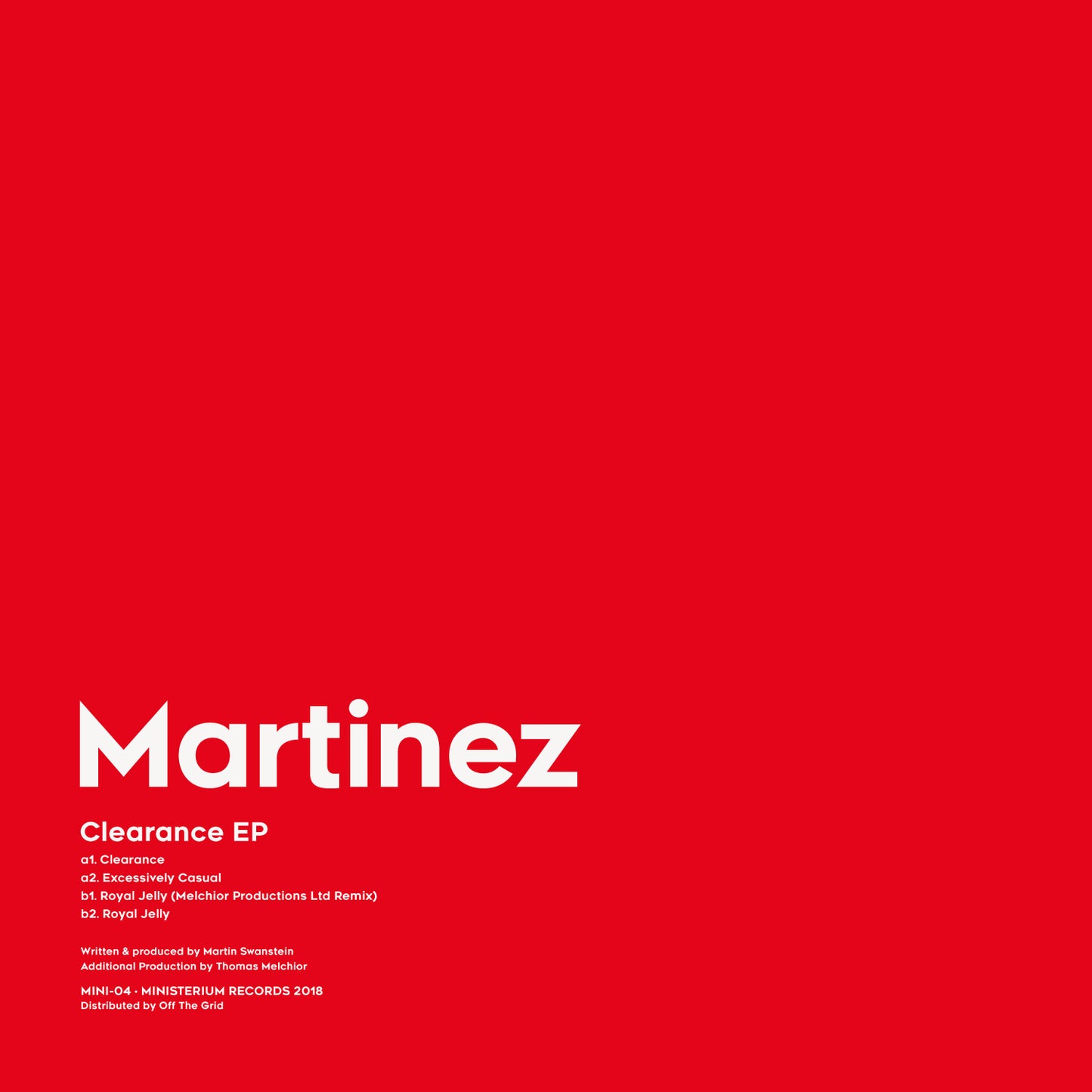Martinez - Clearance EP