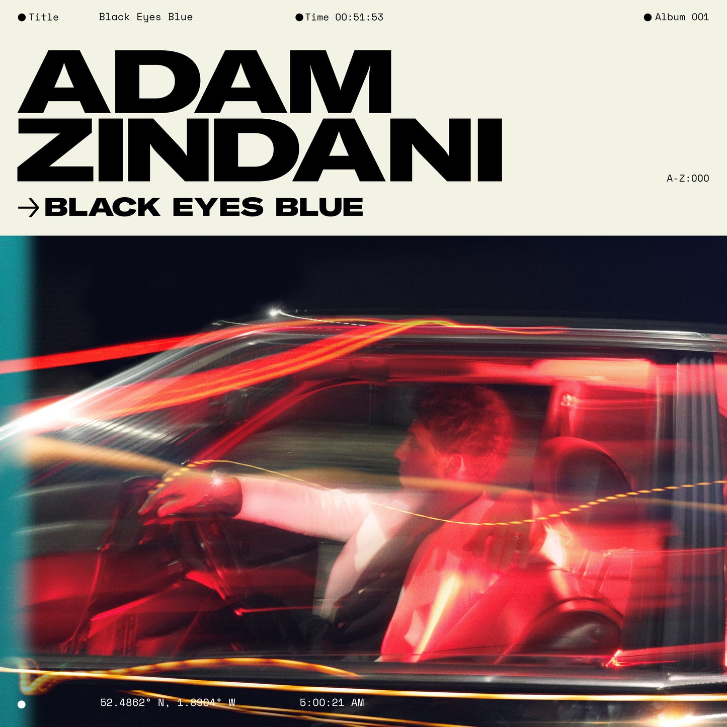 Adam Zindani - Black Eyes Blue [2LP Black Vinyl]