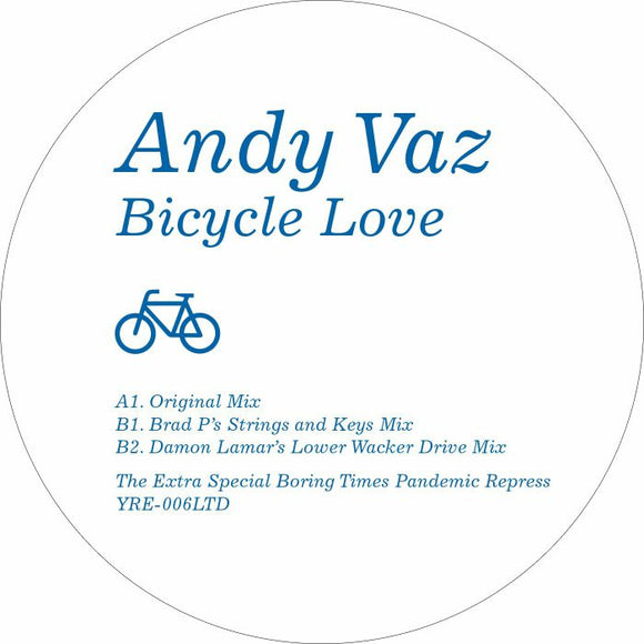 Andy VAZ - Bicycle Love (2021 Repress) (Blue Transparent Vinyl)