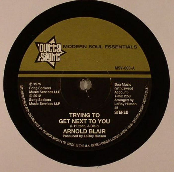 Arnold BLAIR - Trying To Get Next To You (reissue)