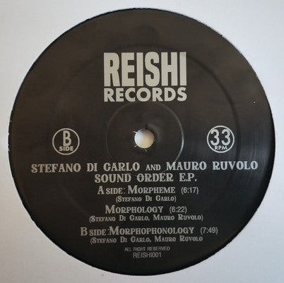 Stefano Di Carlo & Mauro Ruvolo - Sound Order EP