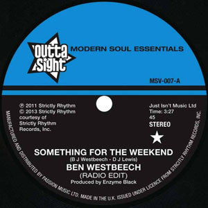 BEN WESTBEECH - SOMETHING FOR THE WEEKEND [Repress]