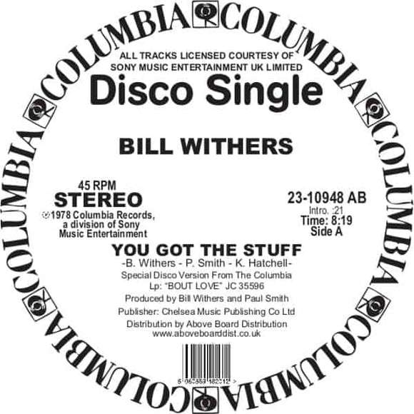 BILL WITHERS - YOU GOT THE STUFF