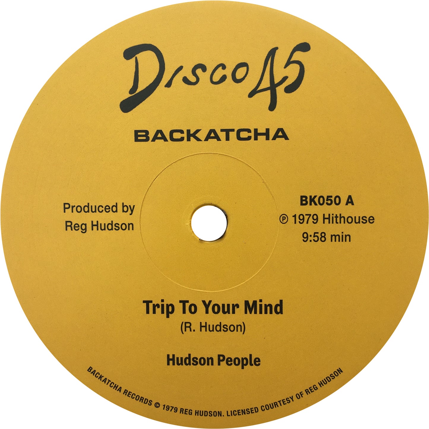 Hudson People - 'Trip To Your Mind' - Original 1979 Hithouse Mix c/w 1979 Ensign Mix
