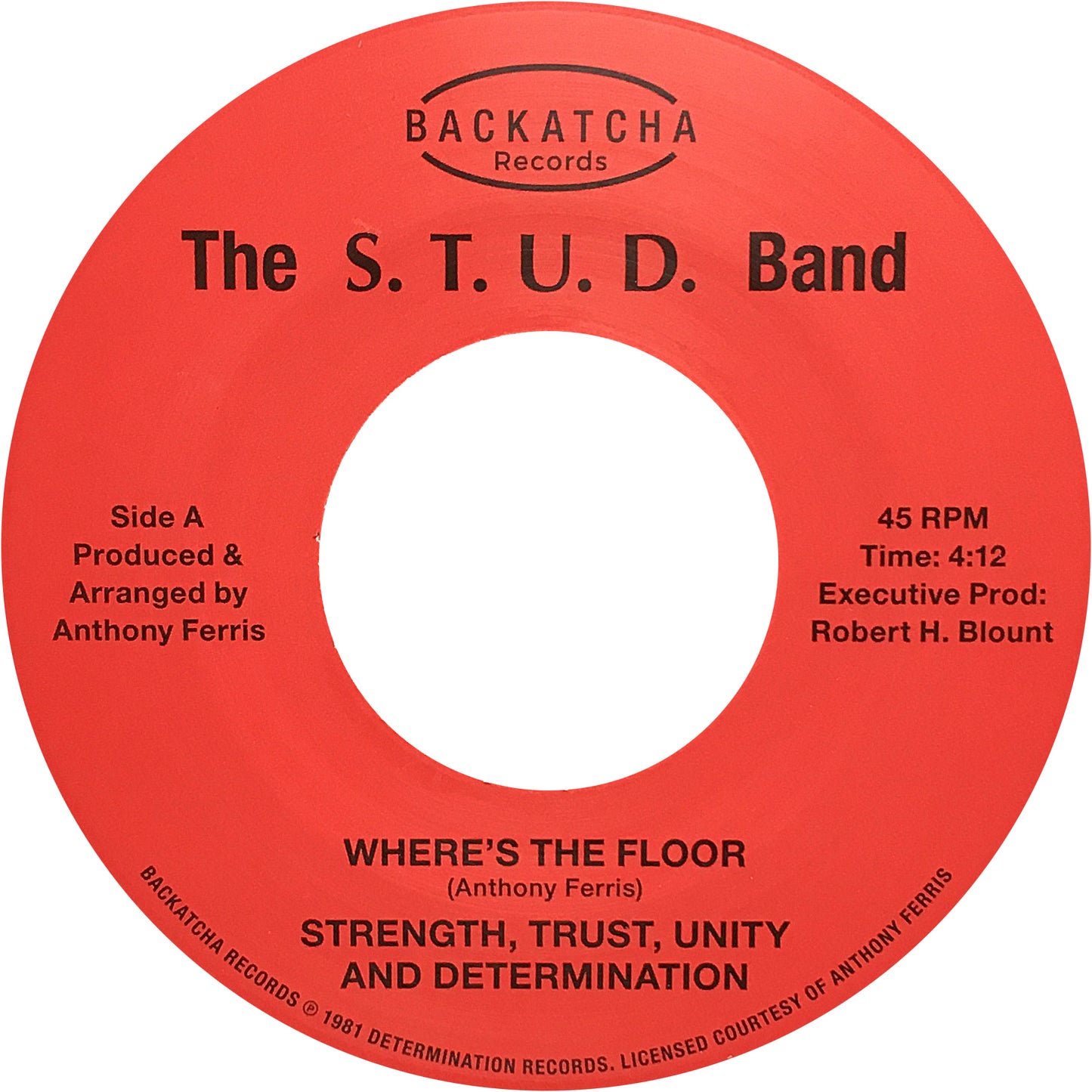 S.T.U.D. Band - 'Where's The Floor' / 'Success'