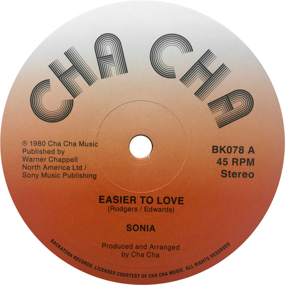 Sonia - Easier To Love / Easier To Love Alternate / Easier To Dub