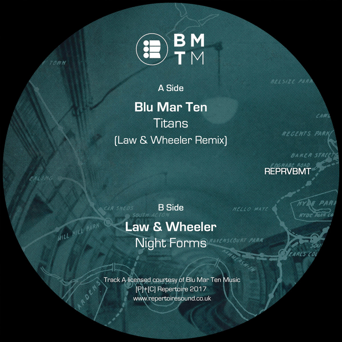 BLU MAR TEN/LAW & WHEELER - Titans (Law & Wheeler Remix) BLACK VINYL