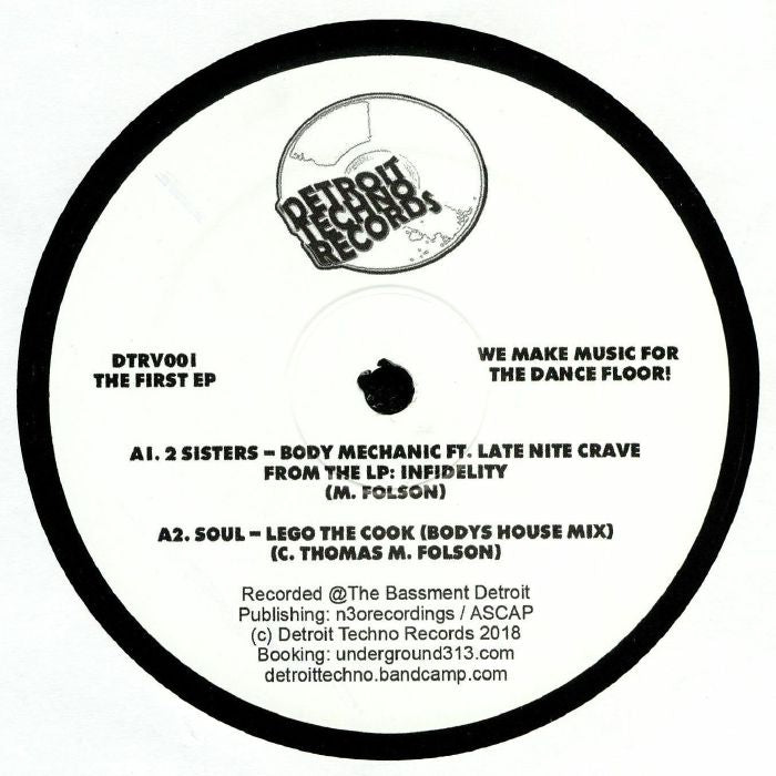 BODY MECHANIC / LEGO THE COOK / FOLSON & TATE - The First EP [Repress]