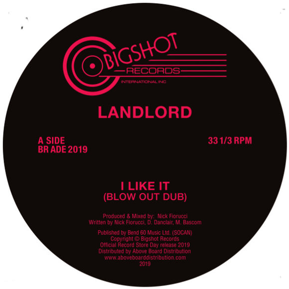 Landlord - I Like It (Blow Out Dub) - The Maghreban Remix (Record Store Day 2019)