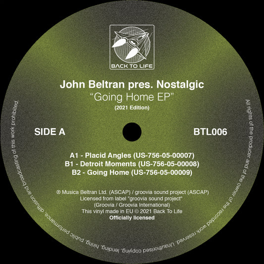 John Beltran pres Nostalgic - Going Home EP (2021 Edition)