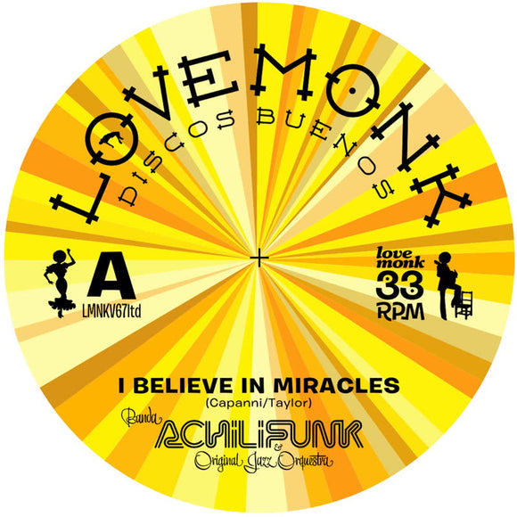 Banda Achilifunk & OJO - I Believe In Miracles Limited Edition Yellow Vinyl