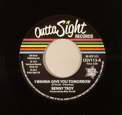 Benny TROY - I Wanna Give You Tomorrow [Repress]