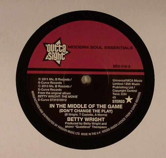 Betty WRIGHT - In The Middle Of The Game
